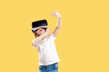 child using vr