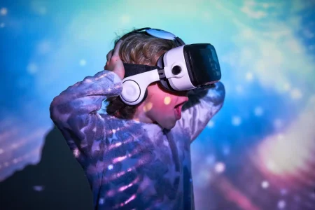 child using vr