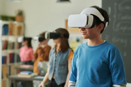 children using vr