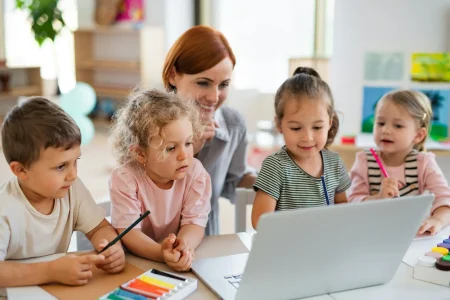 children learning
