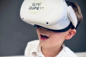 boy in a vr headset